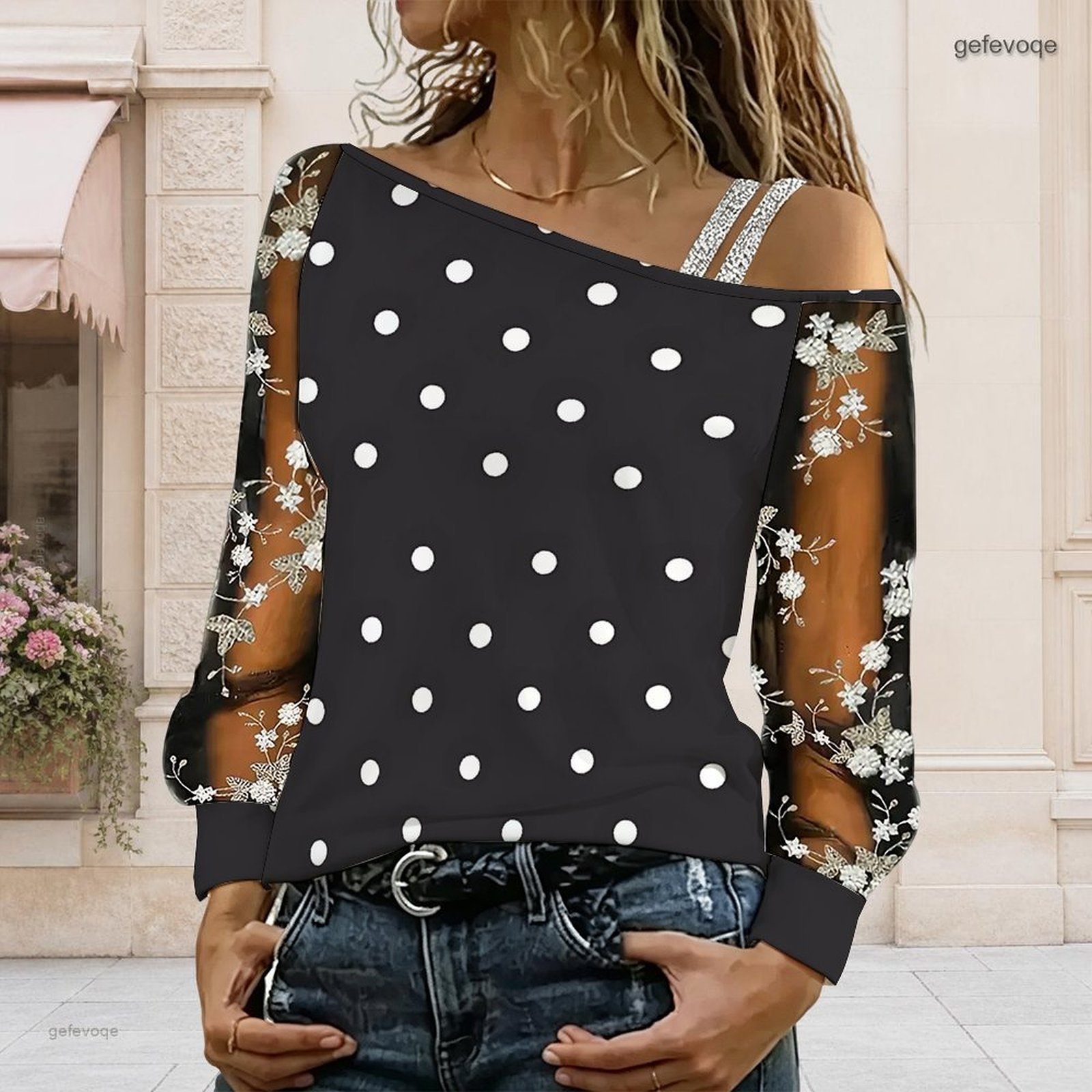 Blouse Off Shoulder - Women Off Shoulder Blouse Asymmetric One