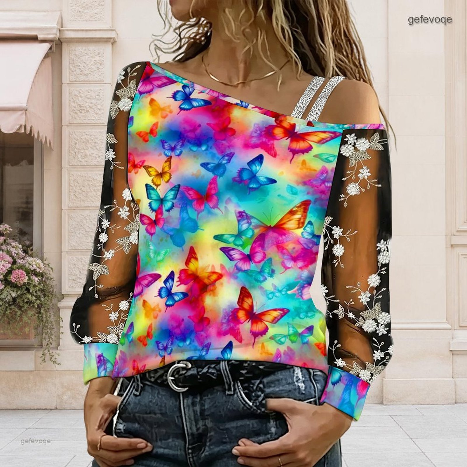 Women Off Shoulder Blouse Asym - Blouse Off Shoulder recension och pris
