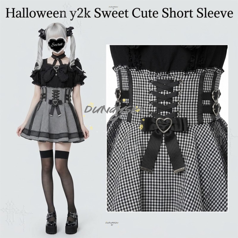 Japanese Style Y2K Gothic Loli - Blouse Off Shoulder recension och pris