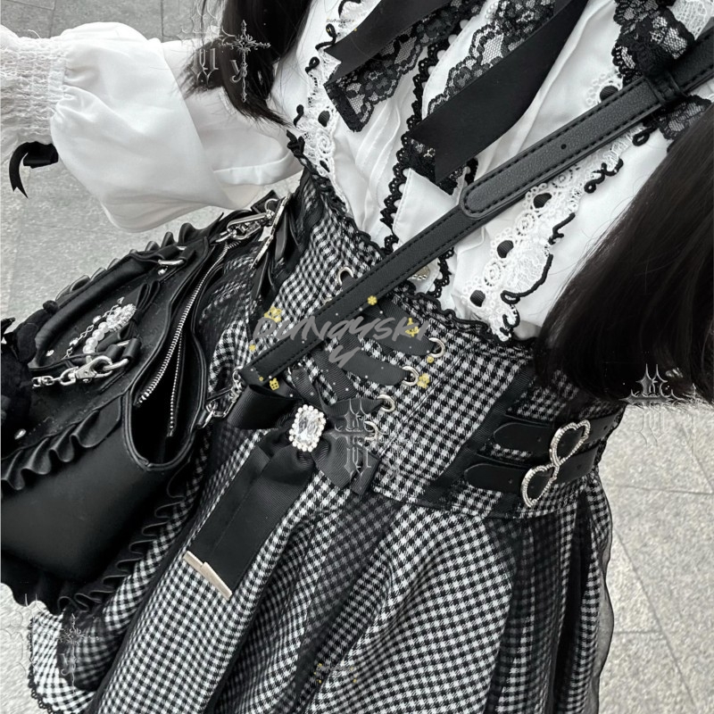 Japanese Style Y2K Gothic Loli - Blouse Off Shoulder recension och pris
