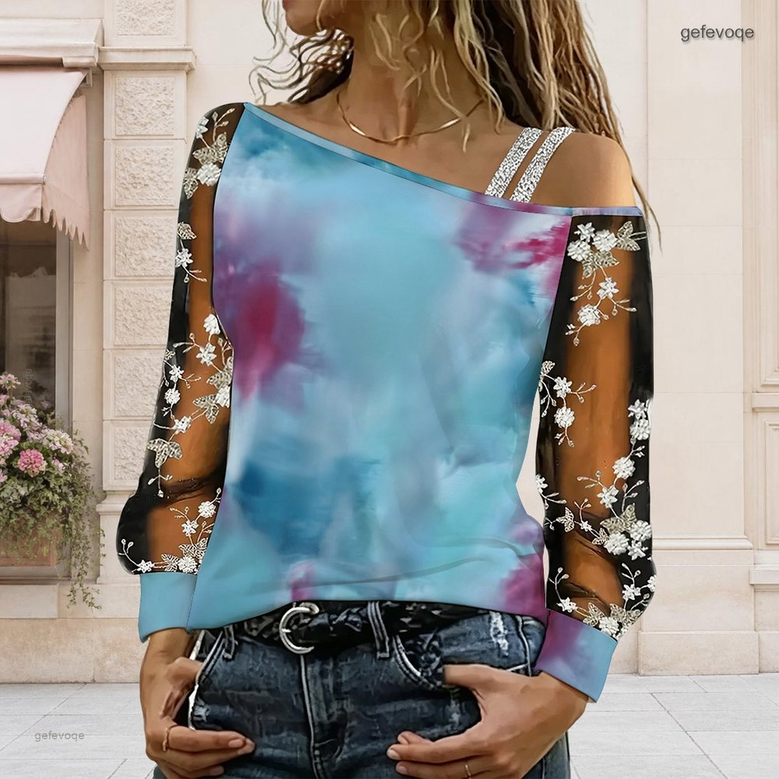 Women Off Shoulder Blouse Asym - Blouse Off Shoulder recension och pris