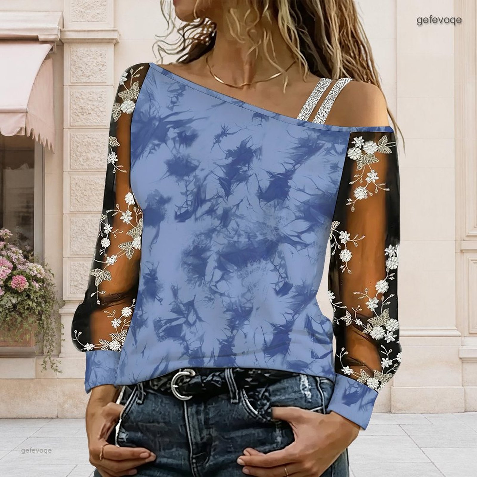 Women Off Shoulder Blouse Asym - Blouse Off Shoulder recension och pris